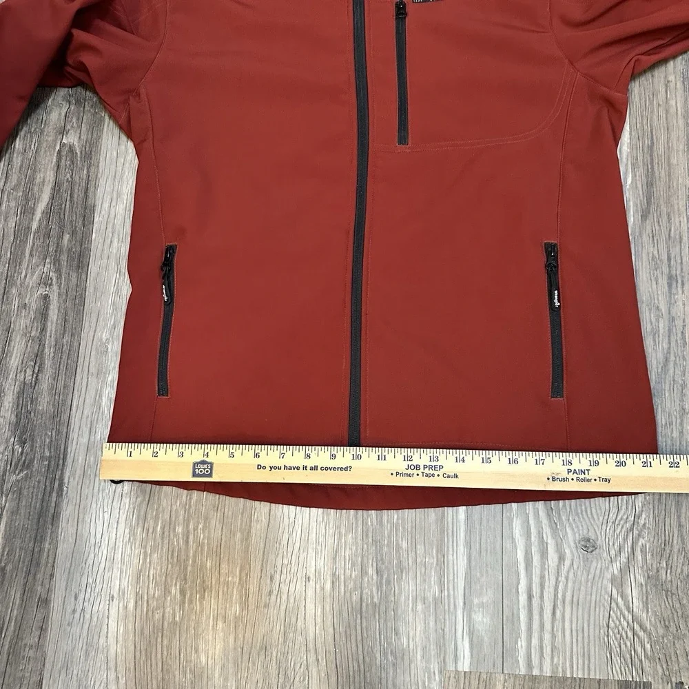 ATG by Wrangler Men's Trail Jacket Size Medium Red Black Trim‎ Zipper